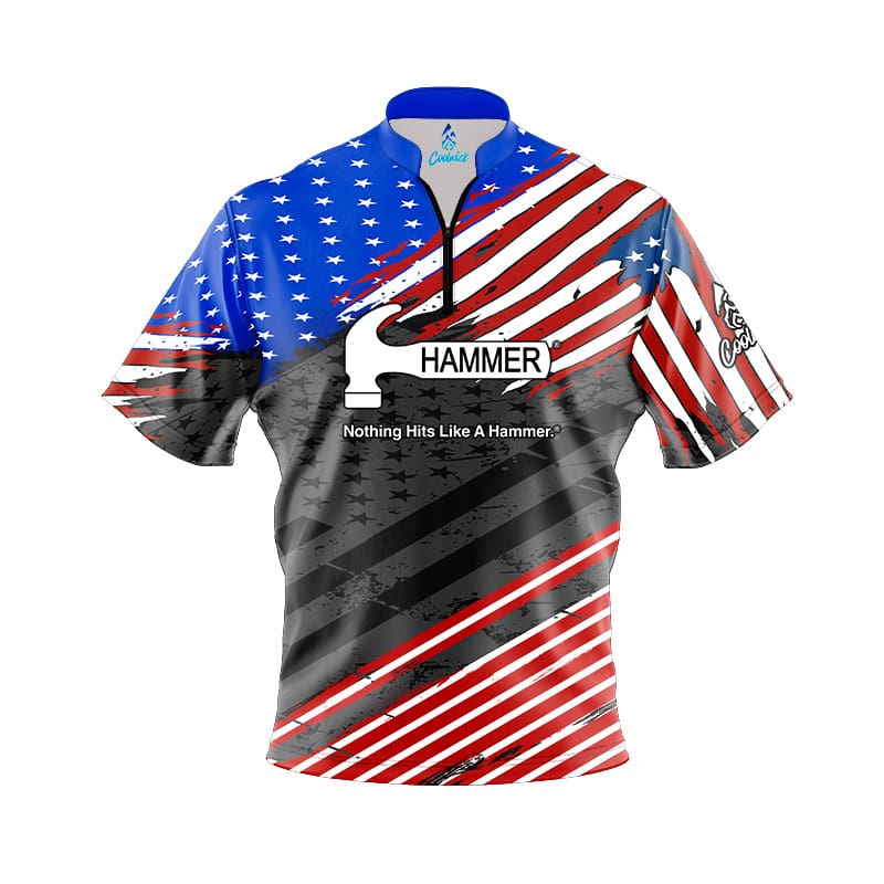 Hammer Old Glory '24 Quick Ship CoolWick Sash Zip Bowling Jersey Questions & Answers