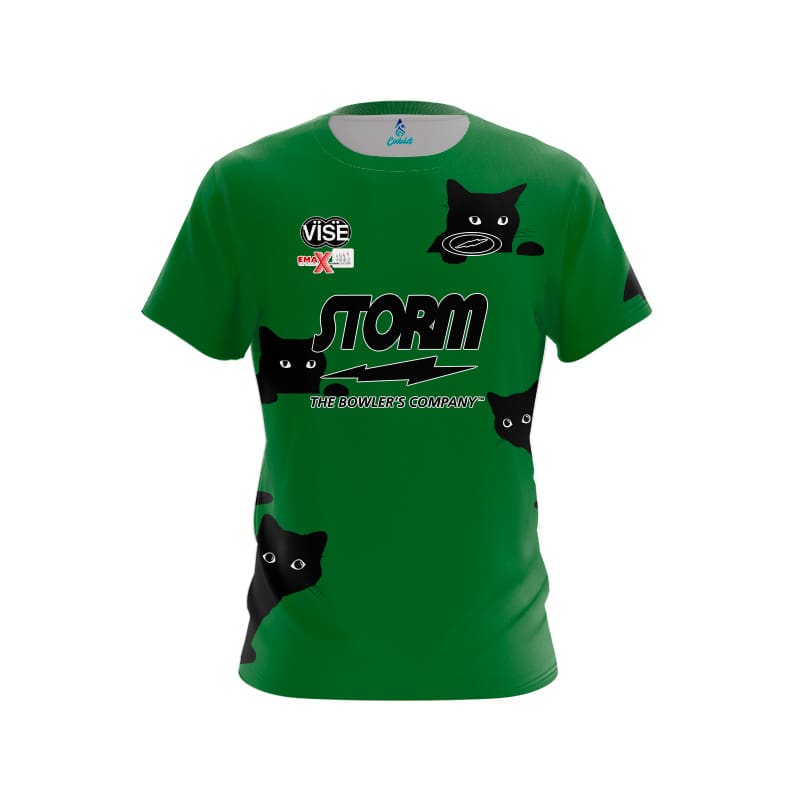 Storm Thomas Larsen Jungle Cats CoolWick Bowling Jersey Questions & Answers