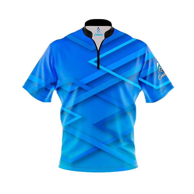 Blue Shapes Fast Track CoolWick Bowling Jersey Questions & Answers