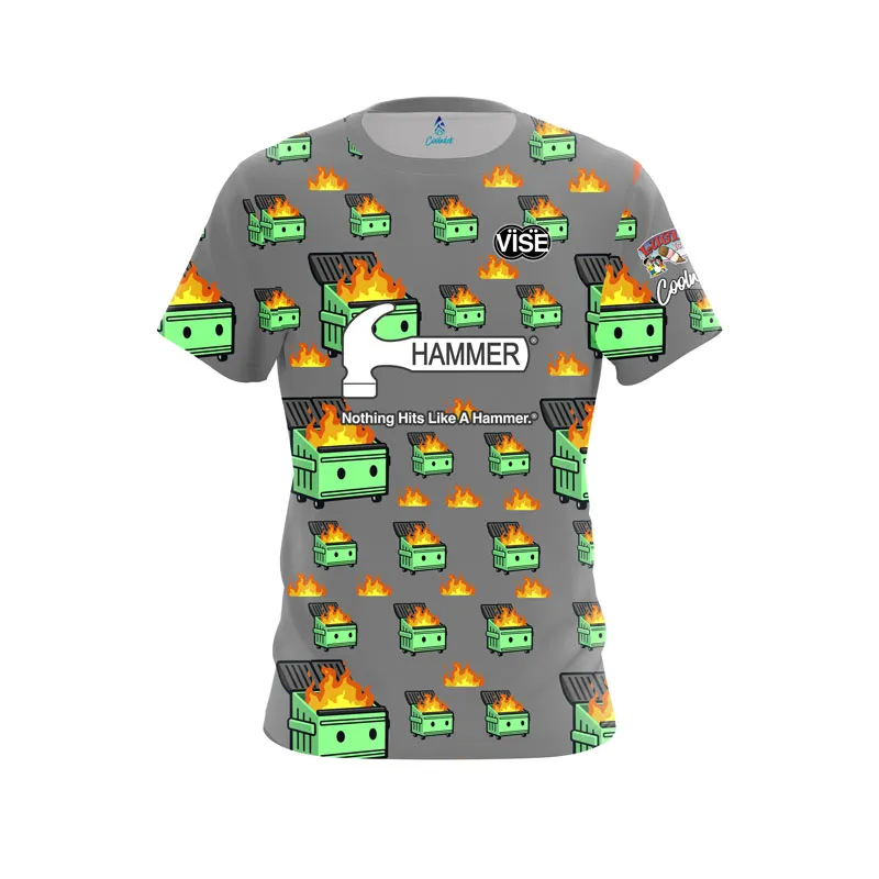Hammer Kara Mangiola Dumpster Fire CoolWick Bowling Jersey Questions & Answers