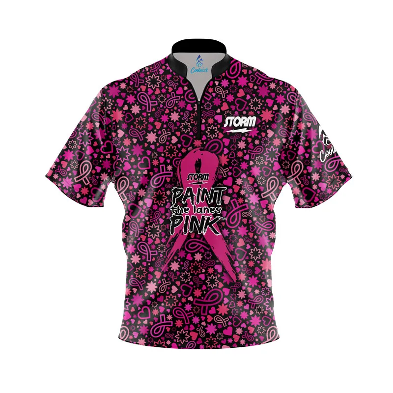 Storm Paint the Lanes Pink Fight for Life Fast Track CoolWick Bowling Jersey Questions & Answers