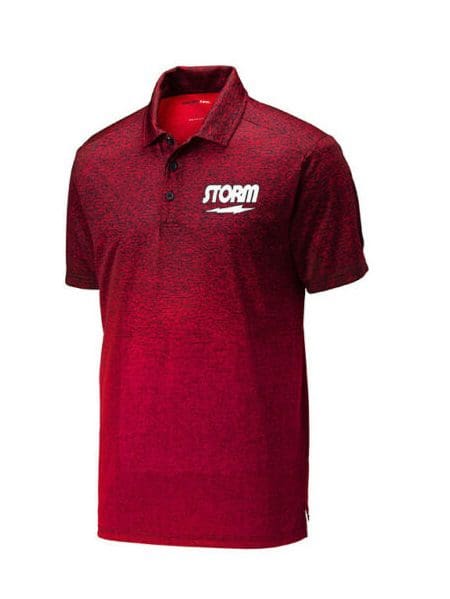 Storm Men's Deuce Ombre Heather Polo Deep Red Black Questions & Answers