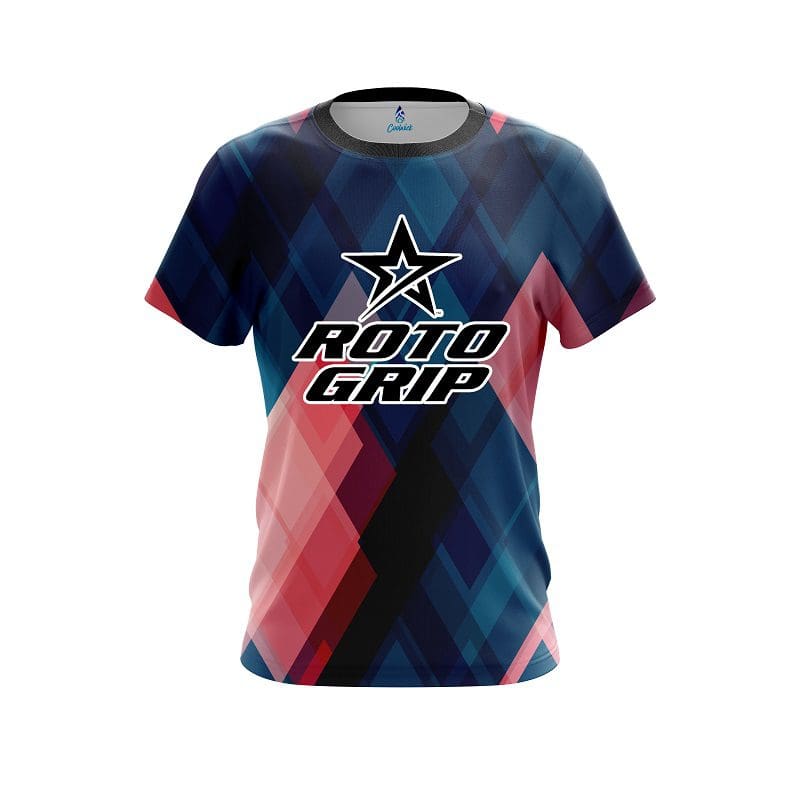 Roto Grip Blue And Pink Diamond CoolWick Bowling Jersey Questions & Answers