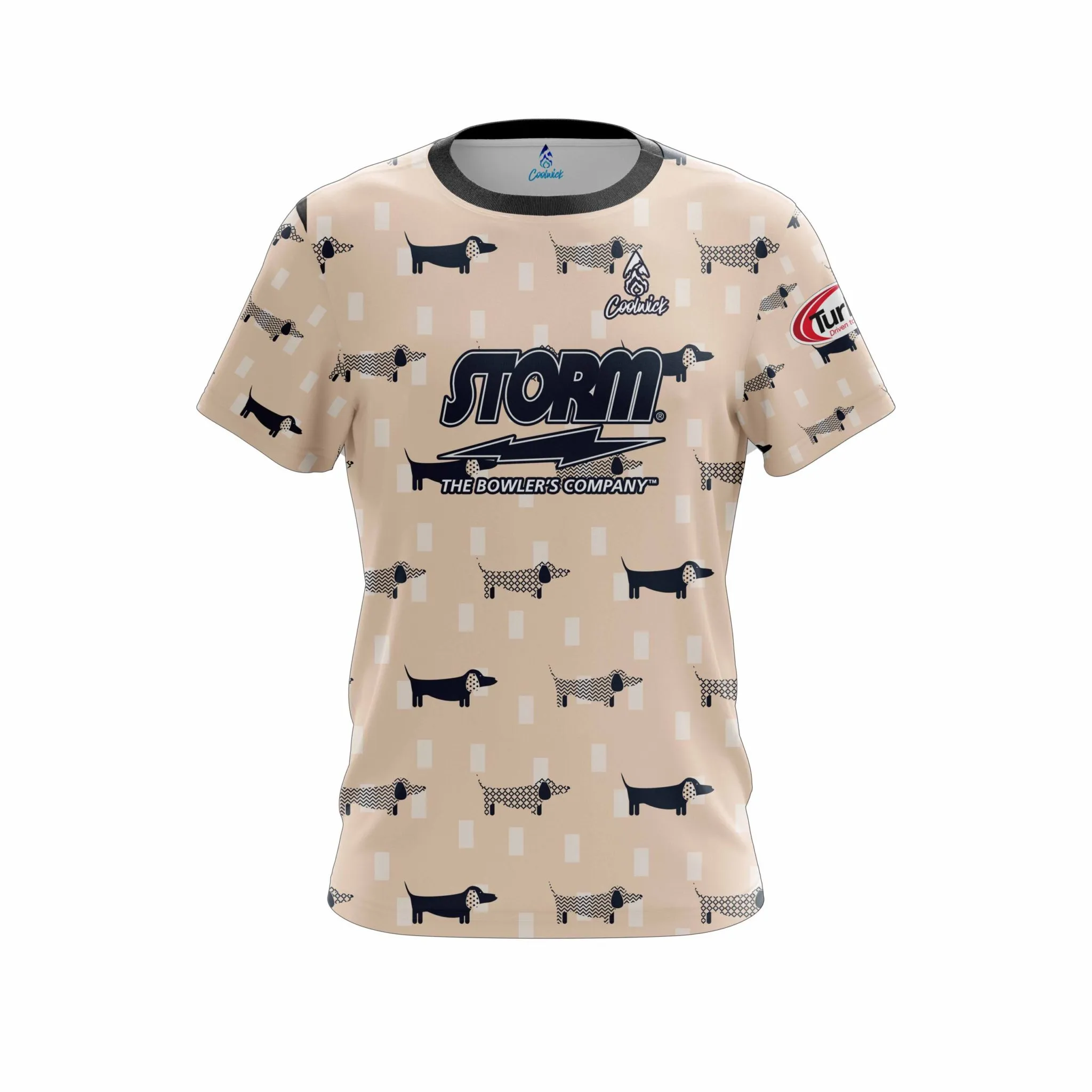 Jacqueline Evans Storm Dachshund Dog CoolWick Bowling Jersey Questions & Answers