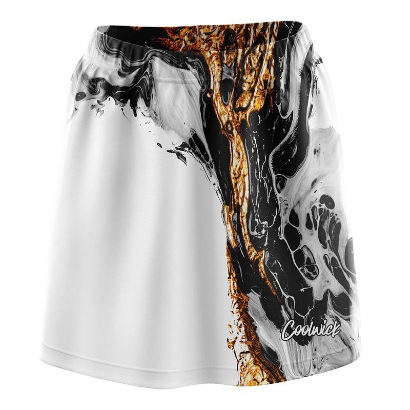 Liquid Marble Black and Gold CoolWick Bowling Skort Questions & Answers