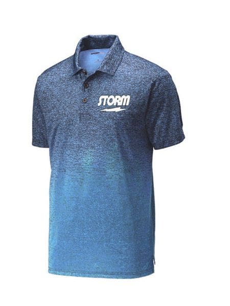 Storm Men's Deuce Ombre Heather Polo Carolina Blue Navy Questions & Answers