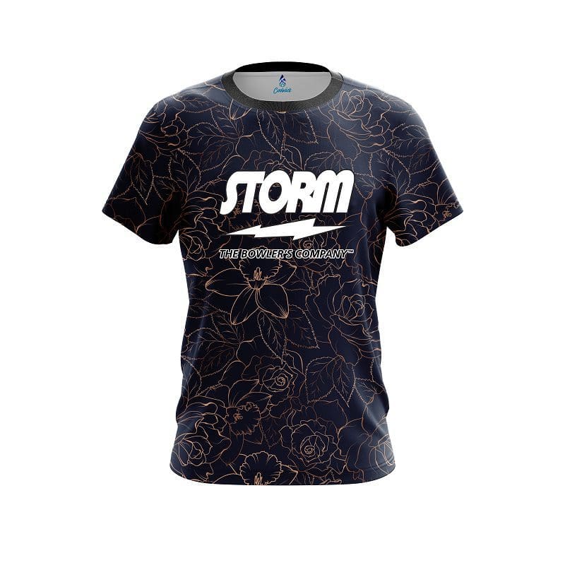 Storm Navy rose gold CoolWick Bowling Jersey Questions & Answers