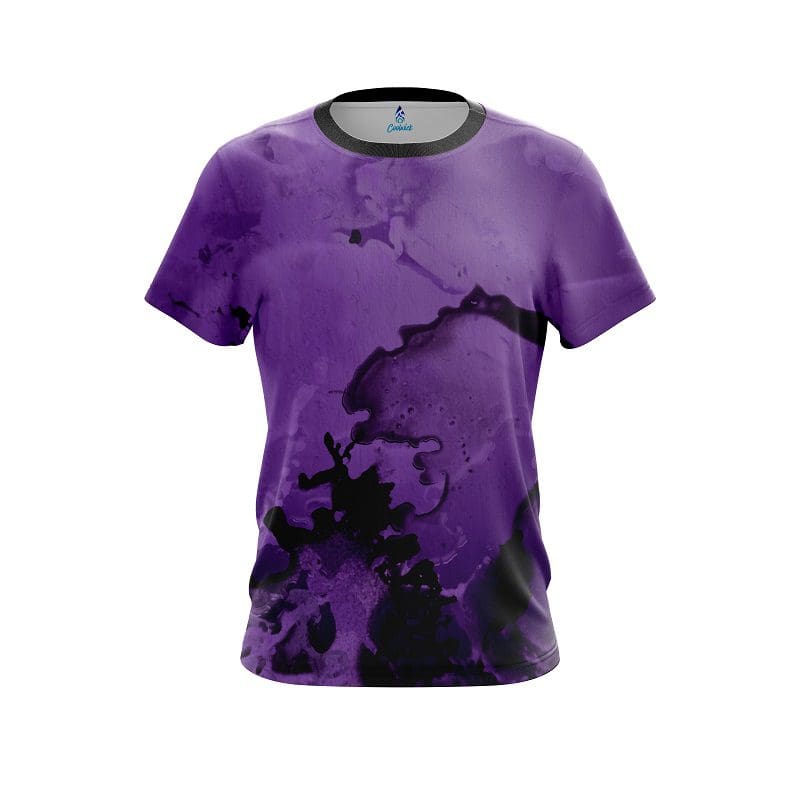 Plain Purple Graffiti Grunge CoolWick Bowling Jersey Questions & Answers