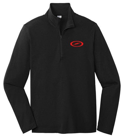 Storm Men's Astro Black Red 1/4 Zip Tri-Blend Wicking Pullover Questions & Answers