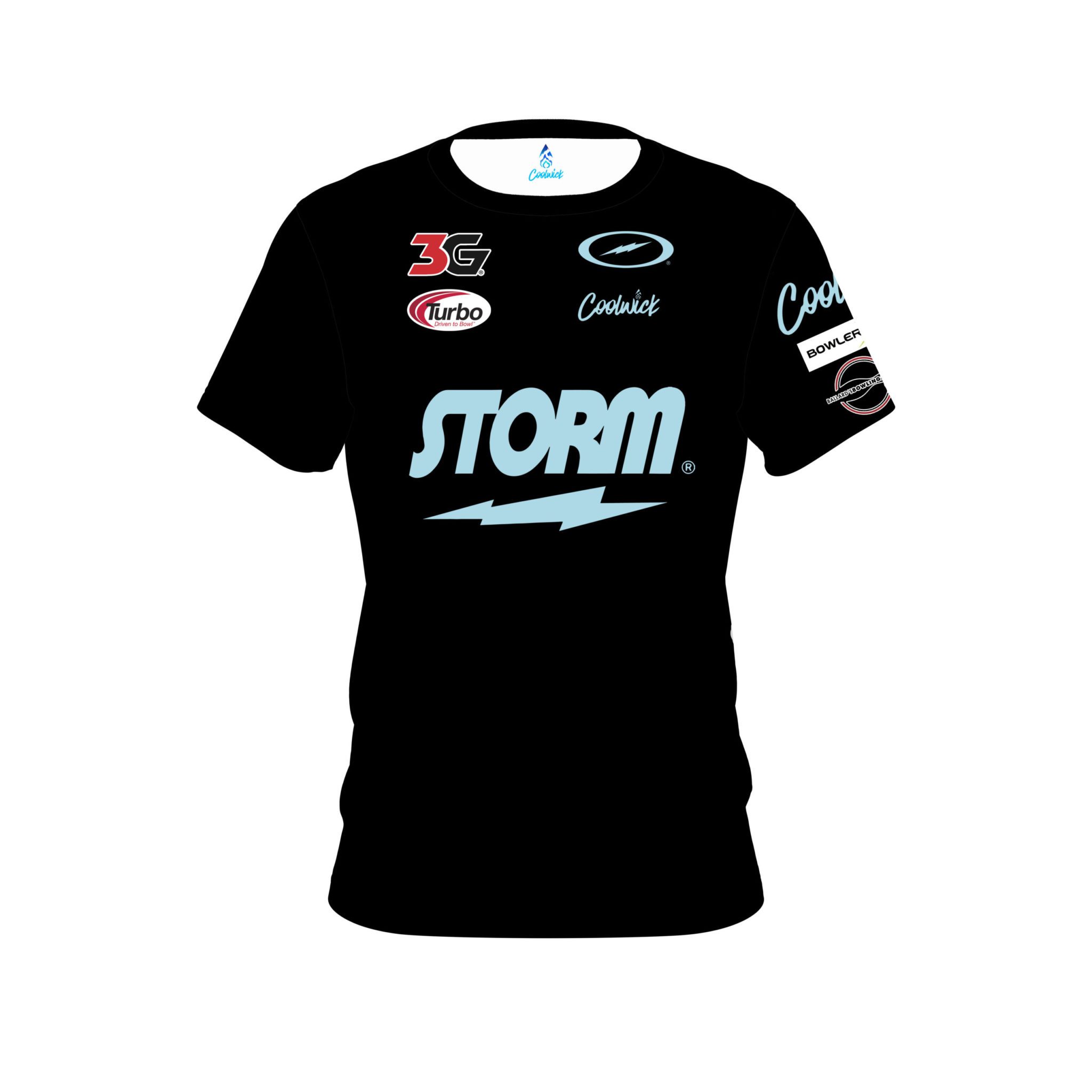 Storm Diana Zavjalova Black Light Blue CoolWick Bowling Jersey Questions & Answers