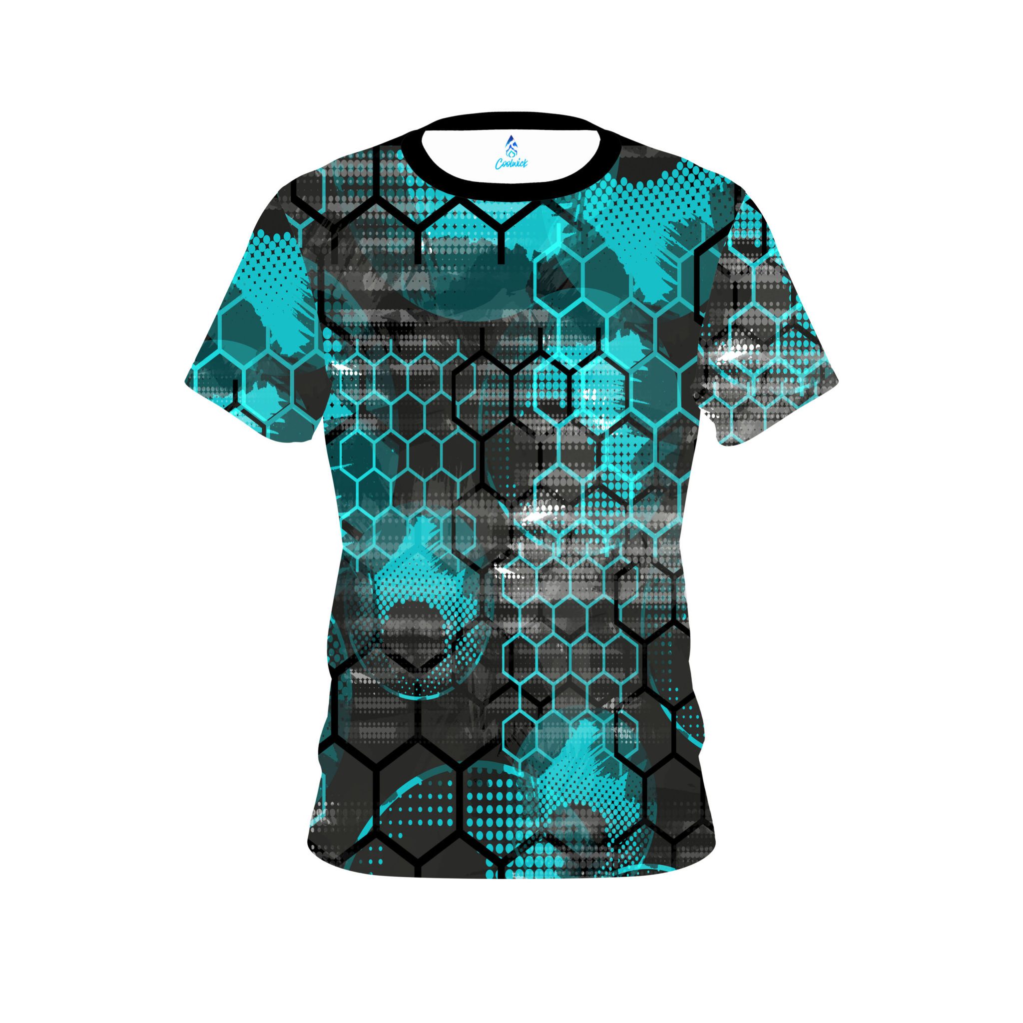 Plain Teal Honeycomb CoolWick Bowling Jersey Questions & Answers