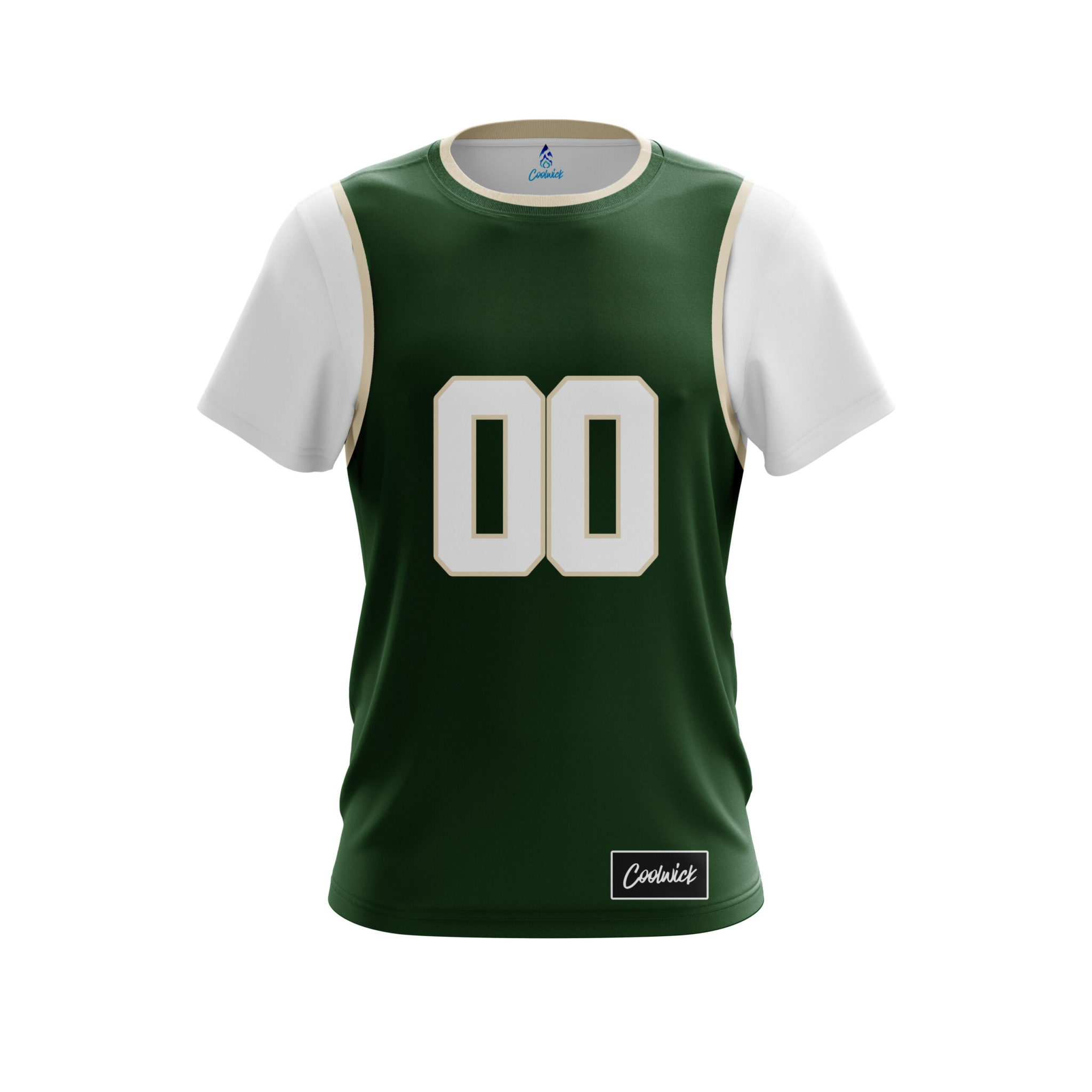 For the Basketball jersey...where would you put the company name? Above the number of the front?