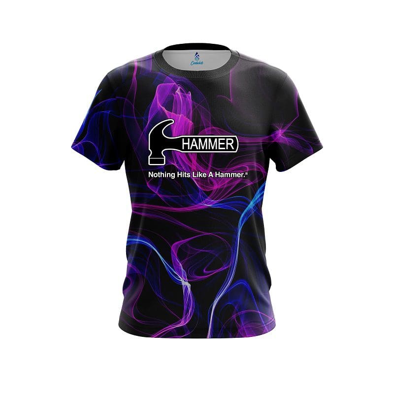 Hammer Blue Purple Smoke CoolWick Bowling Jersey Questions & Answers