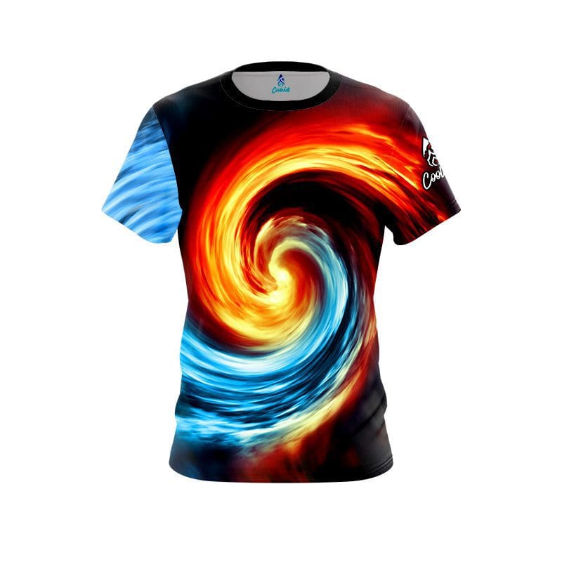 Plain Fire and Ice Vortex CoolWick Bowling Jersey Questions & Answers