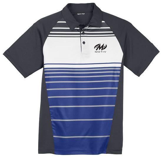 Motiv Men's Ripcord Performance Polo Bowling Shirt Sublimated Royal Questions & Answers