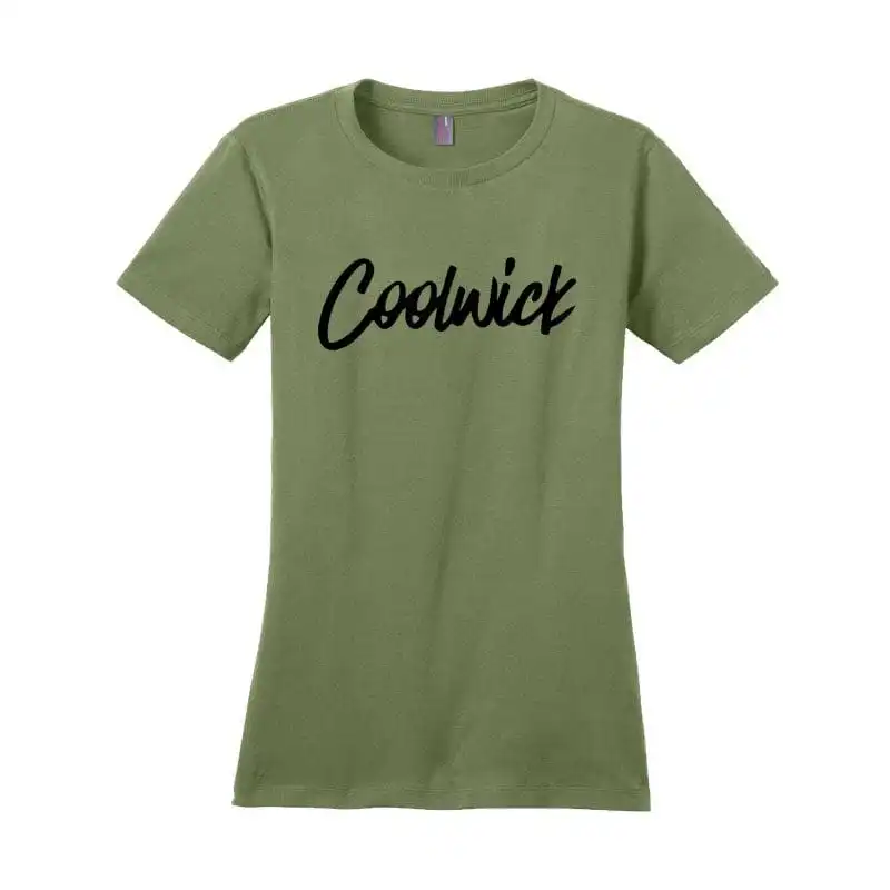 Signature Coolwick Logo Womens Fatigue Green Bowling T-Shirt Questions & Answers