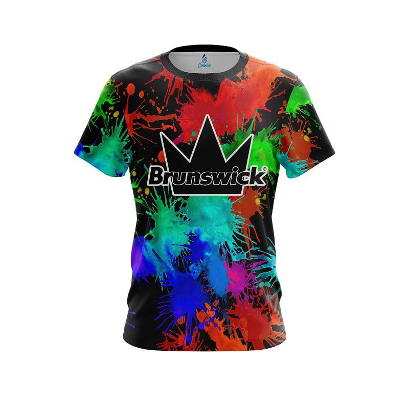 Brunswick Paint Splatter CoolWick Bowling Jersey Questions & Answers