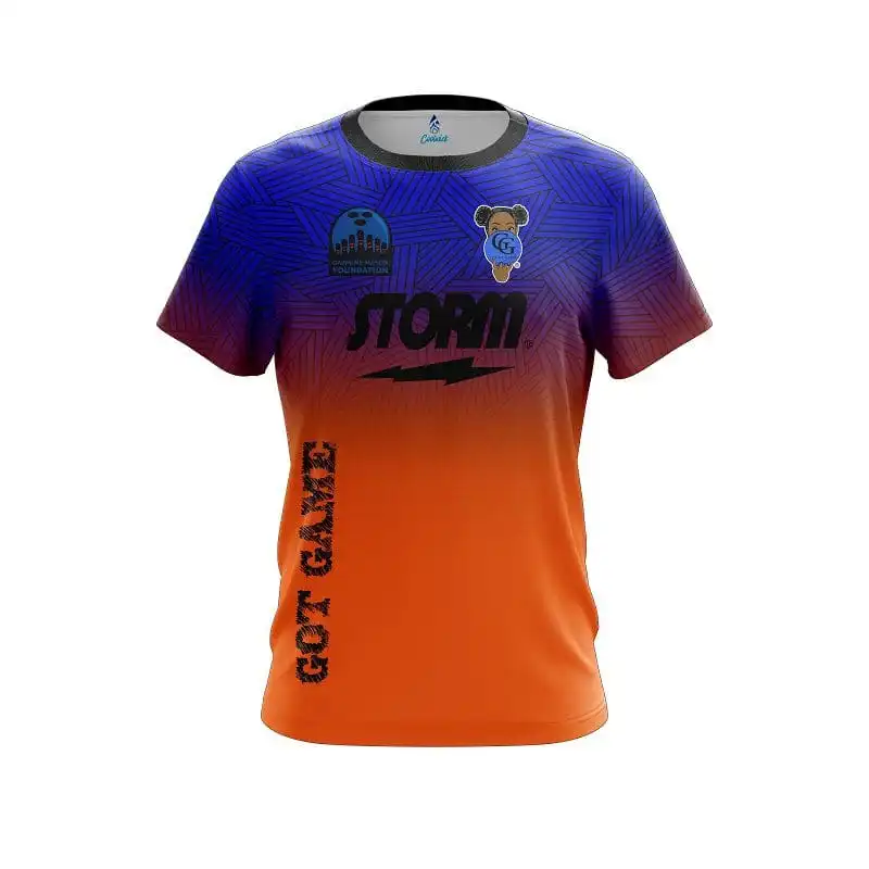 Gazmine “GG” Mason Storm Royal Blue Orange CoolWick Replica Bowling Jersey Questions & Answers