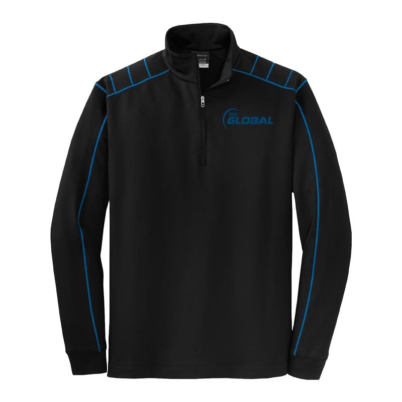 900 Global Coolwick Nike Black Spark Blue Dri Fit 1/2-Zip Jacket Questions & Answers