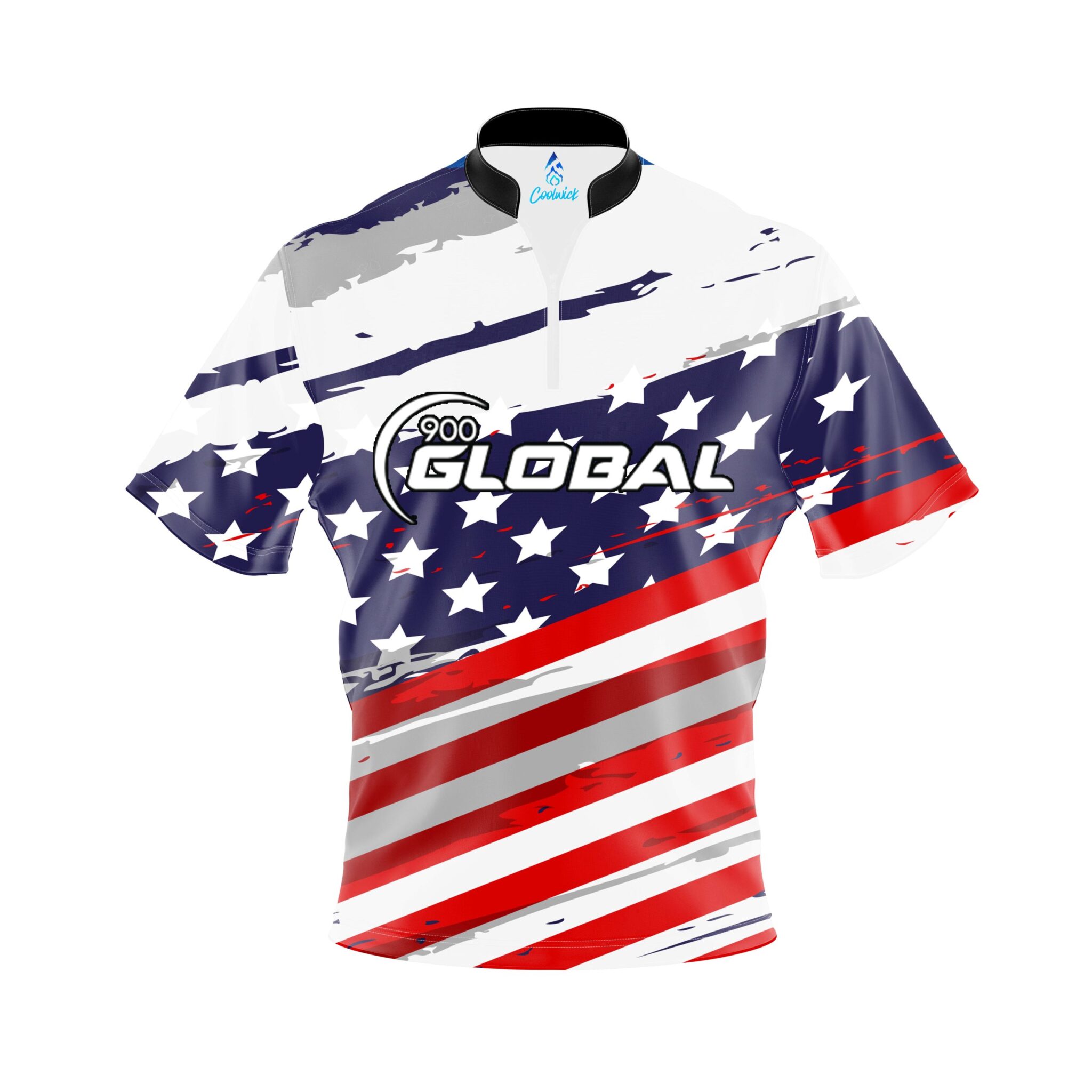 900 Global All American Quick Ship CoolWick Sash Zip Bowling Jersey Questions & Answers