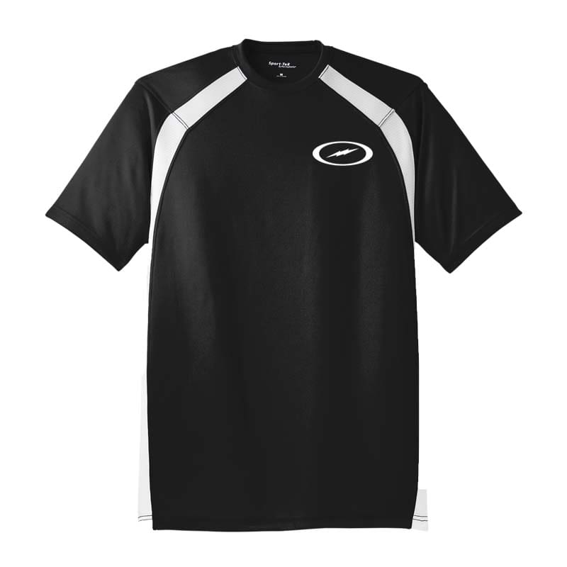 Storm Quick Ship Black White Sport-Tek CoolWick Colorblock Crew Quick Ship Questions & Answers