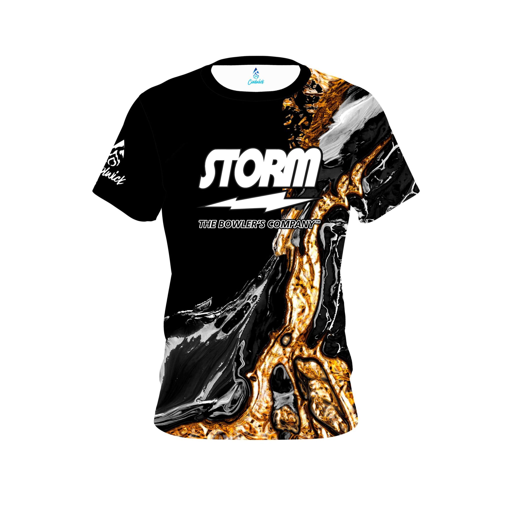 Storm Onyx Gold CoolWick Black Bowling Jersey Questions & Answers