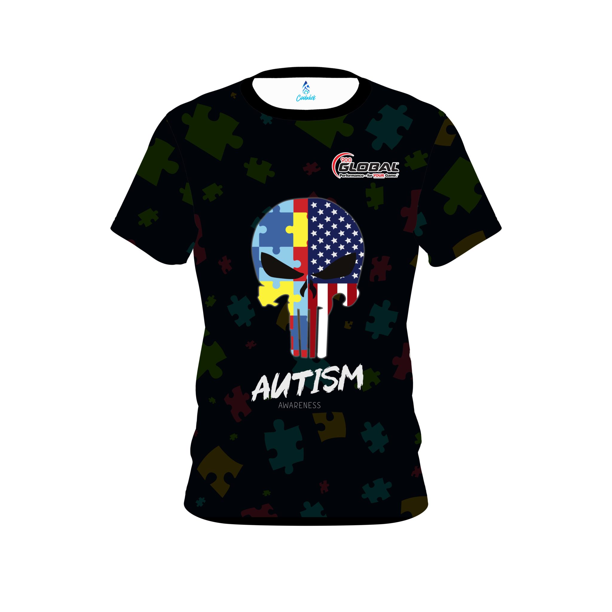 900 Global Autism Punisher CoolWick Bowling Jersey Questions & Answers