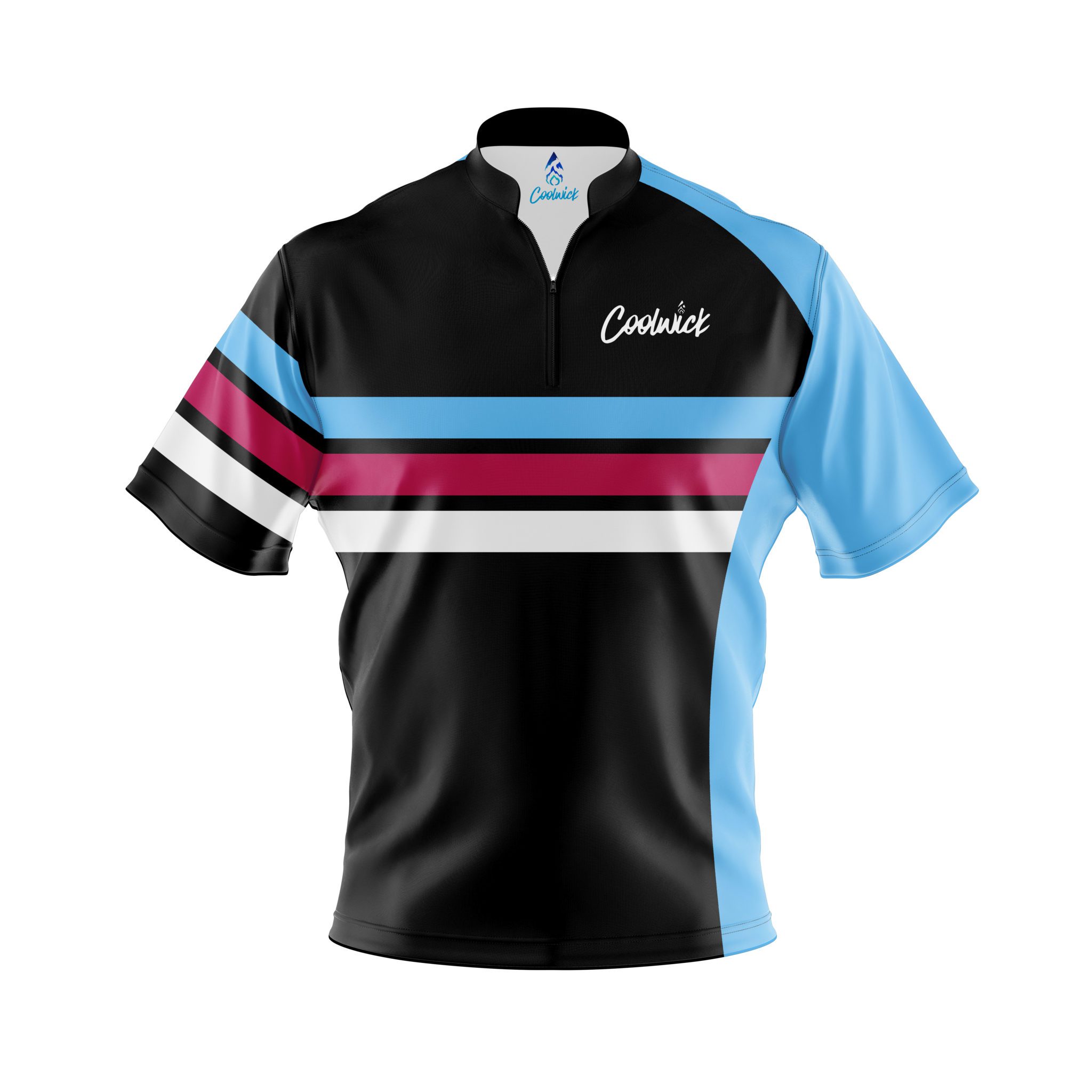 CoolWick Elite Expo Cyan Sash Zip Jersey Questions & Answers