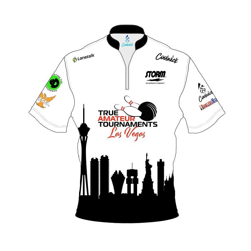 TAT True Amateur Tournament Vegas Skyline CoolWick Bowling Jersey Questions & Answers