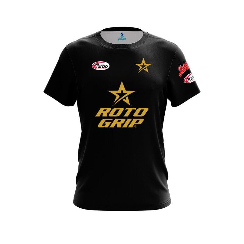 Roto Grip BJ Moore Plain Black Gold CoolWick Bowling Jersey Questions & Answers