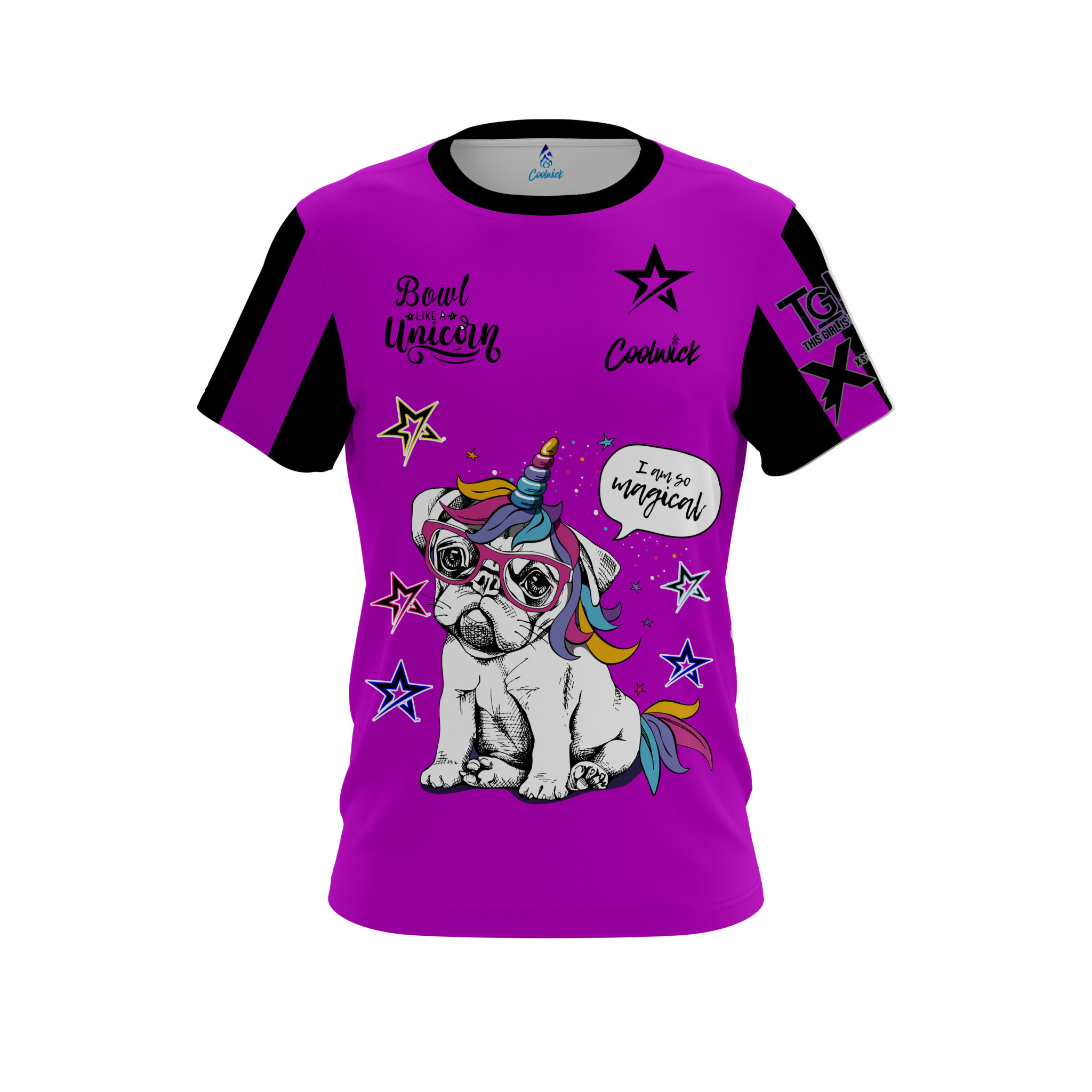 Stefanie Johnson Roto Grip Magical Pug Unicorn CoolWick Bowling Jersey Questions & Answers