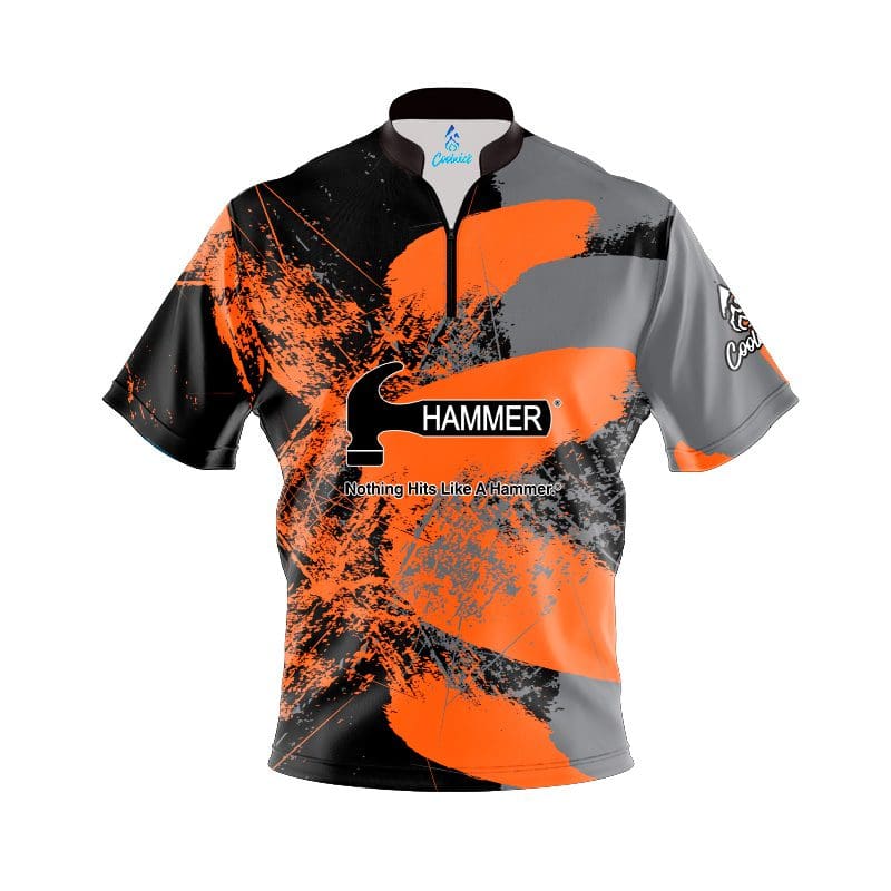 Hammer Orange Splash Quick Ship CoolWick Sash Zip Bowling Jersey Questions & Answers