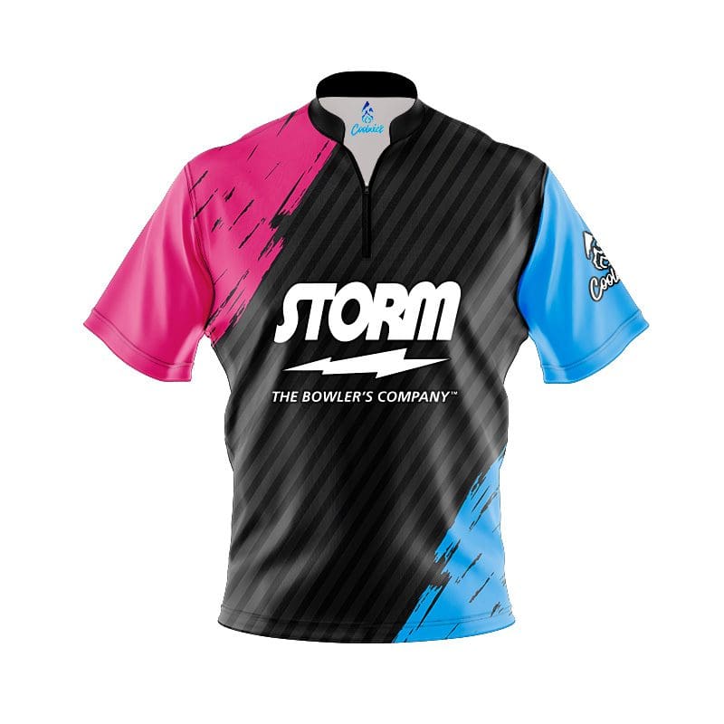 Storm House Shot Quick Ship CoolWick Sash Zip Bowling Jersey Questions & Answers