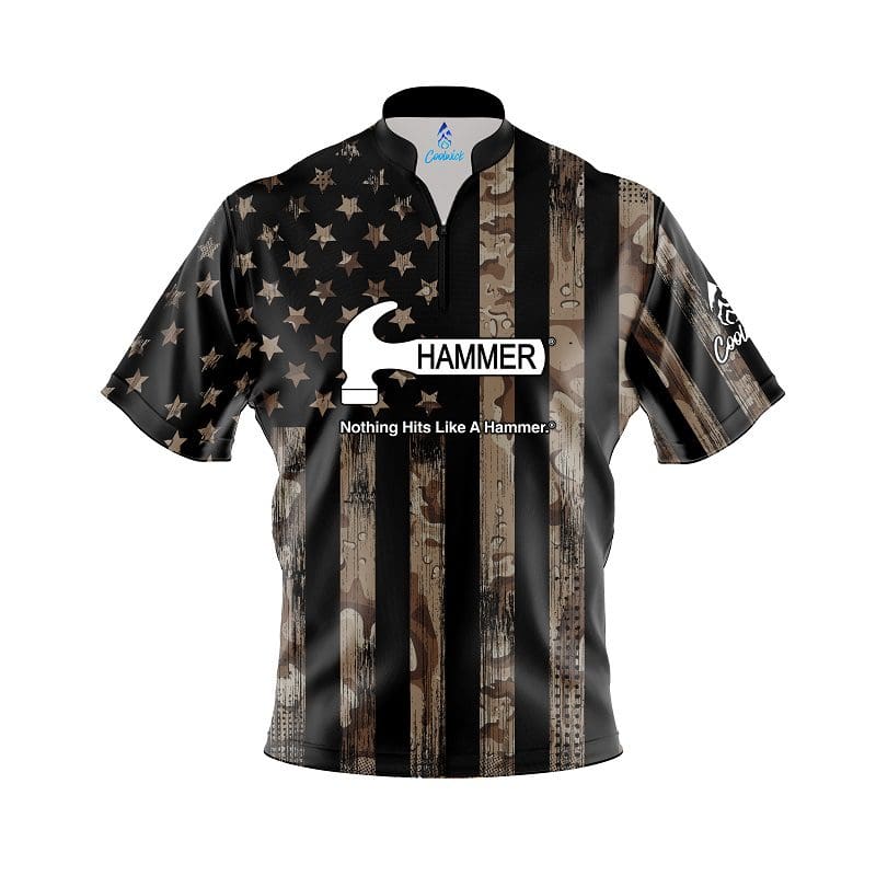 Hammer Desert Camo Flag Fast Track CoolWick Bowling Jersey Questions & Answers