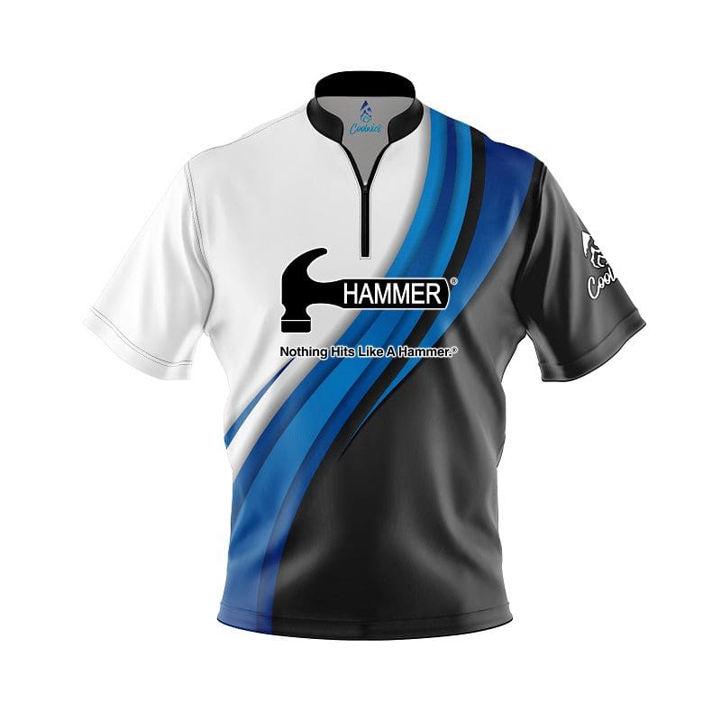 Hammer Blue Flutter Fast Track CoolWick Bowling Jersey Questions & Answers